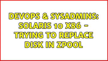 DevOps & SysAdmins: Solaris 10 x86 - trying to replace disk in zpool (2 Solutions!!)
