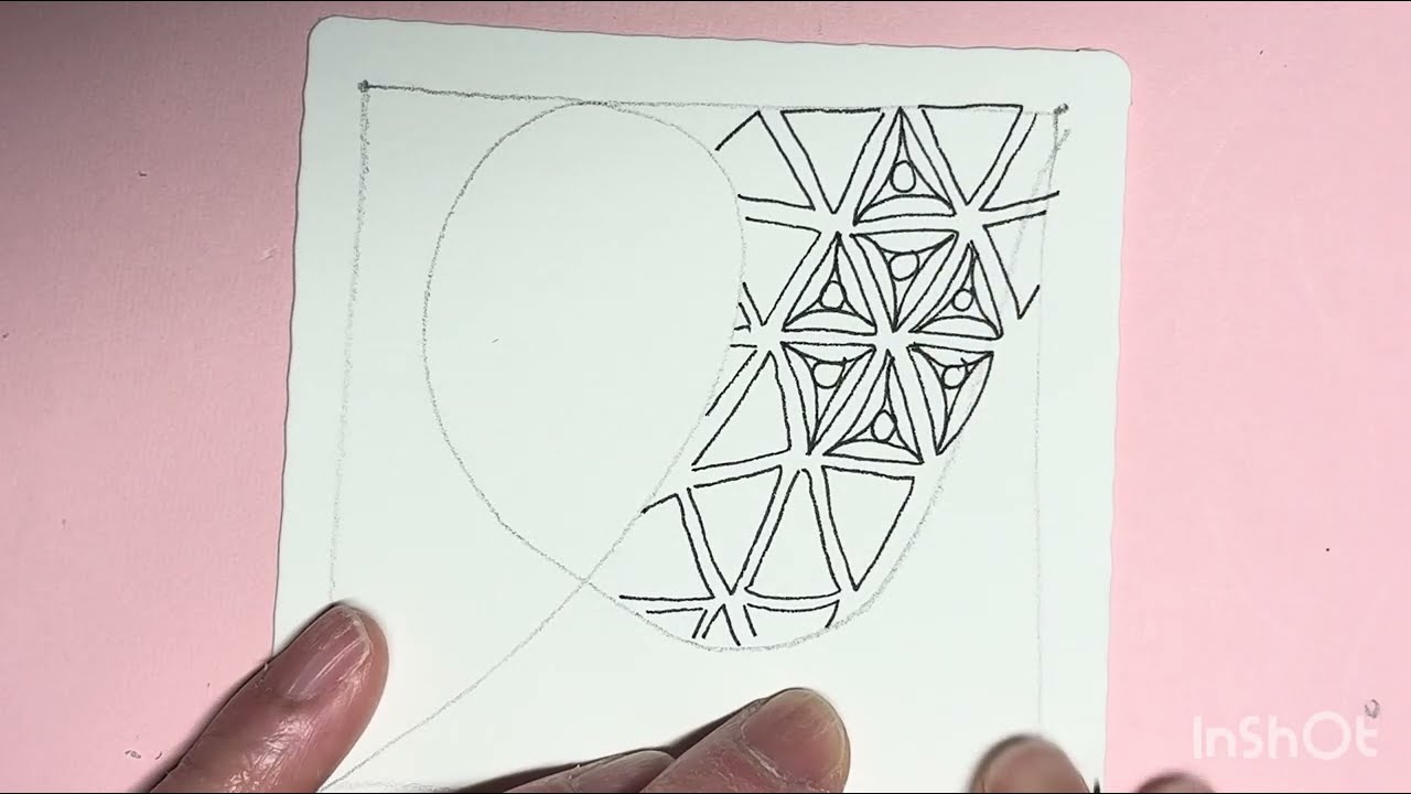 【ゼンタングル】脳を休める10分。寝る前に同じ線を繰り返すだけの『没入型』アート。寝る前のゼンタングル#01-1：第一夜