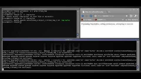 Fedora Default Apache and SELinux Targeted Policy Stopping Exec in TMP