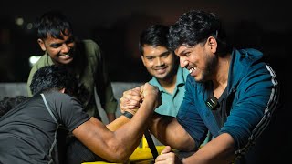 1 VS 2 HAND Armwrestling Night Table Practice || by Sachin Biceps King || SBK