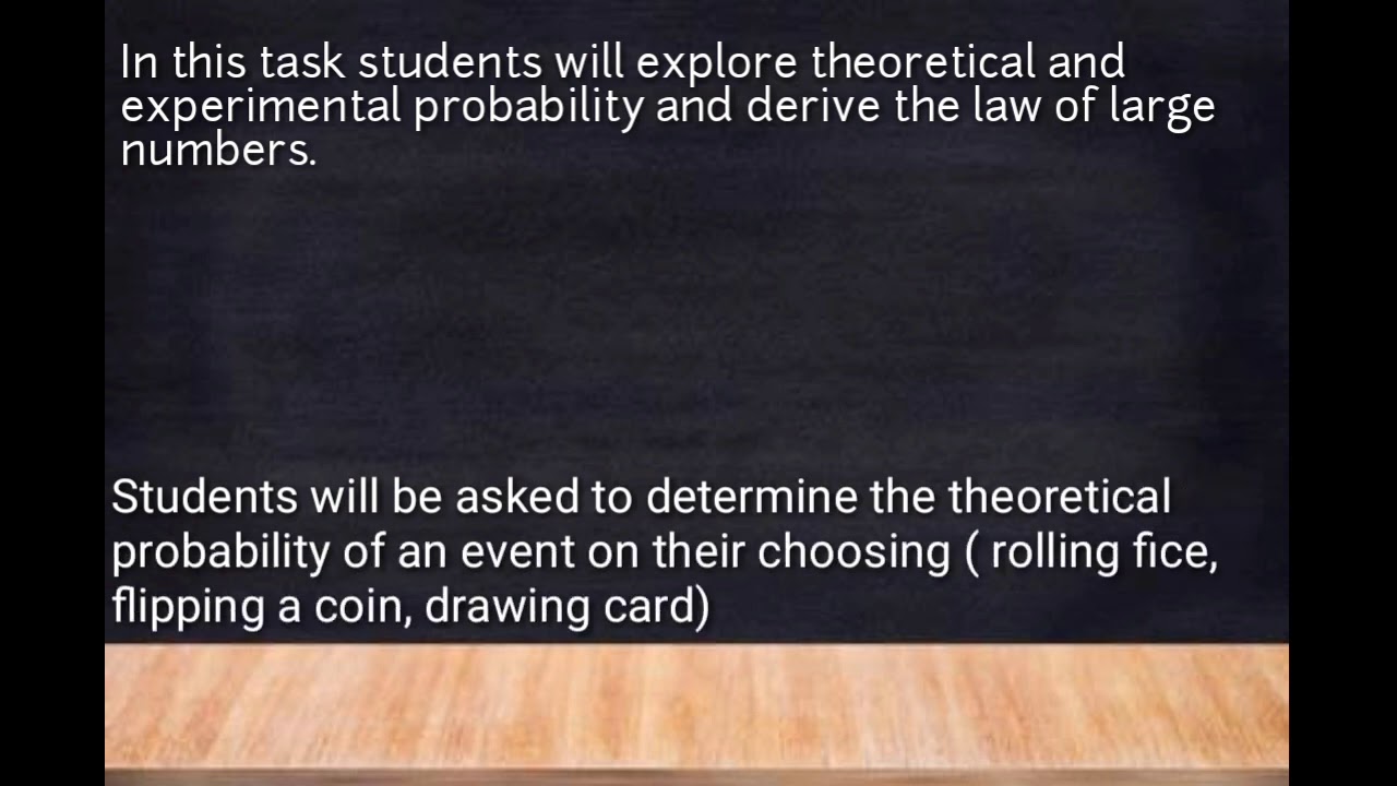 Task Performance In Discrete Math Theoretical and Experimental Probability Performance task in Discrete ...