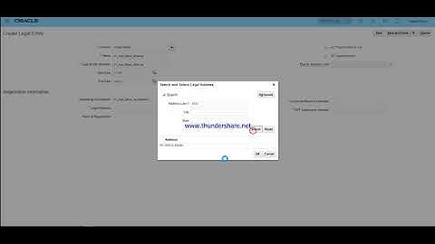 Guide to Oracle Fusion Finance = Create Legal Entity