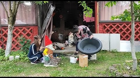 Все для красоты и уюта. Как мы построили беседку из забора. Жизнь семьи в деревне.