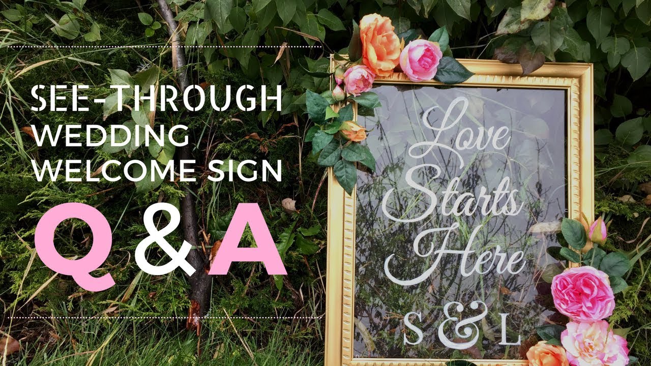 Diy Wedding Welcome Sign Q A Por Questions Answered You Diy Wedding Welcome Sign Q A Por Questions Answered