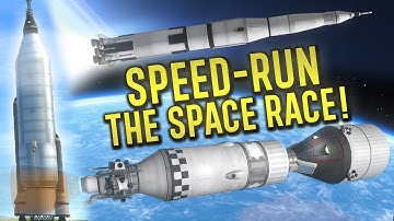 KSP: Speedrunning the ENTIRE US SPACE RACE!