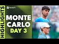 Alcaraz & Sinner Start Clay Seasons; Bublik Faces Monfils | Monte Carlo 2026 Day 3 Highlights