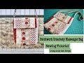Patchwork crossbody messenger bag sewing tutorial