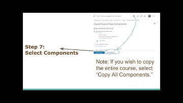 Brightspace Copy Components