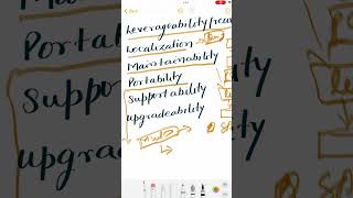 Structural architecture characteristics - Portability,Supportability Upgradeability