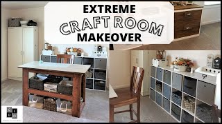 Extreme Craft Room Makeover / Organization Ideas