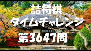 詰将棋タイムチャレンジ・第3647問