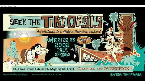 Tiki Farm - Website Flash Intro - Tiki Oasis 2002