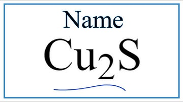 How to Write the Name for Cu2S