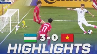 : UZBEKISTAN VS VIETNAM 3-0 || HIGHLIGHT AND GOAL