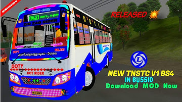 NEW TNSTC V1 BS4 BUS MOD RELEASED 💥| Download MOD | Full Explained Video | #Bussimulatorindonesia