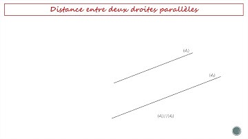 Distance entre deux droites parallèles