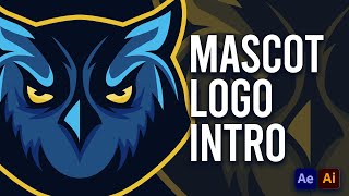 Mascot Logo Intro - After Effects and Illustrator