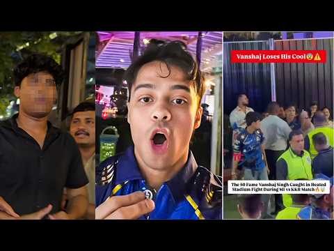 GOT INTO A HUGE FIGHT DURING MI VS KKR MATCH!!!!