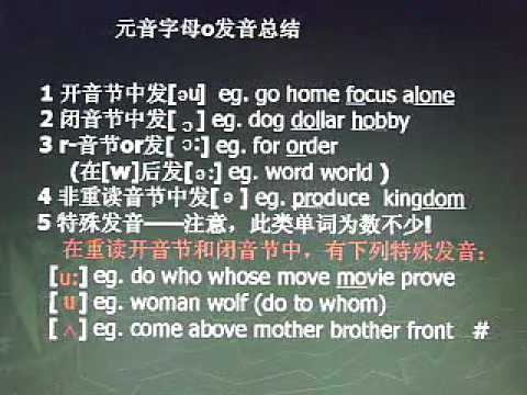 第一部分第五讲元音字母发音总结标清 Youtube 第一部分第五讲元音字母发音总结标清 Youtube
