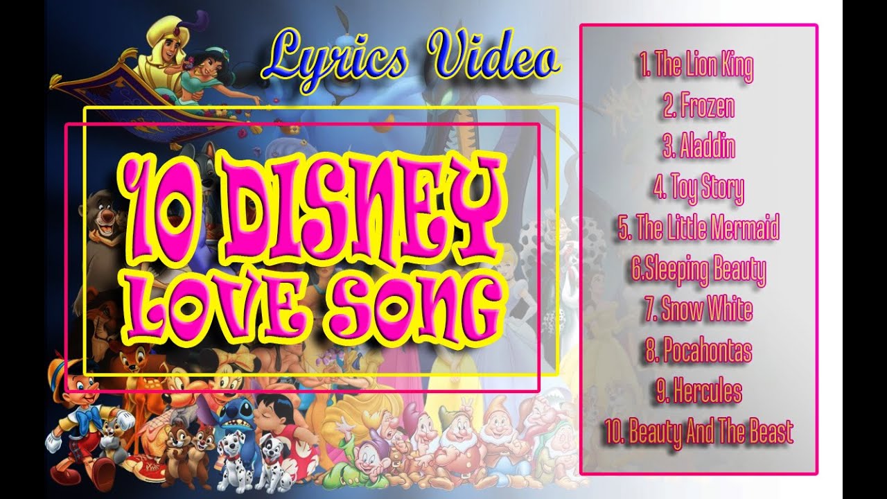 Free Free 145 Disney Songs List Youtube SVG PNG EPS DXF File