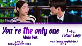 [1시간/HOUR] Kevin Oh (케빈오) - You're The Only One (Male Ver) The Golden Spoon OST (금수저 OST) Lyrics/가사
