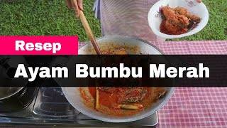 Resep AYAM BUMBU MERAH, Praktis & Super Simple || Cara Membuat Ayam Bumbu Merah. 