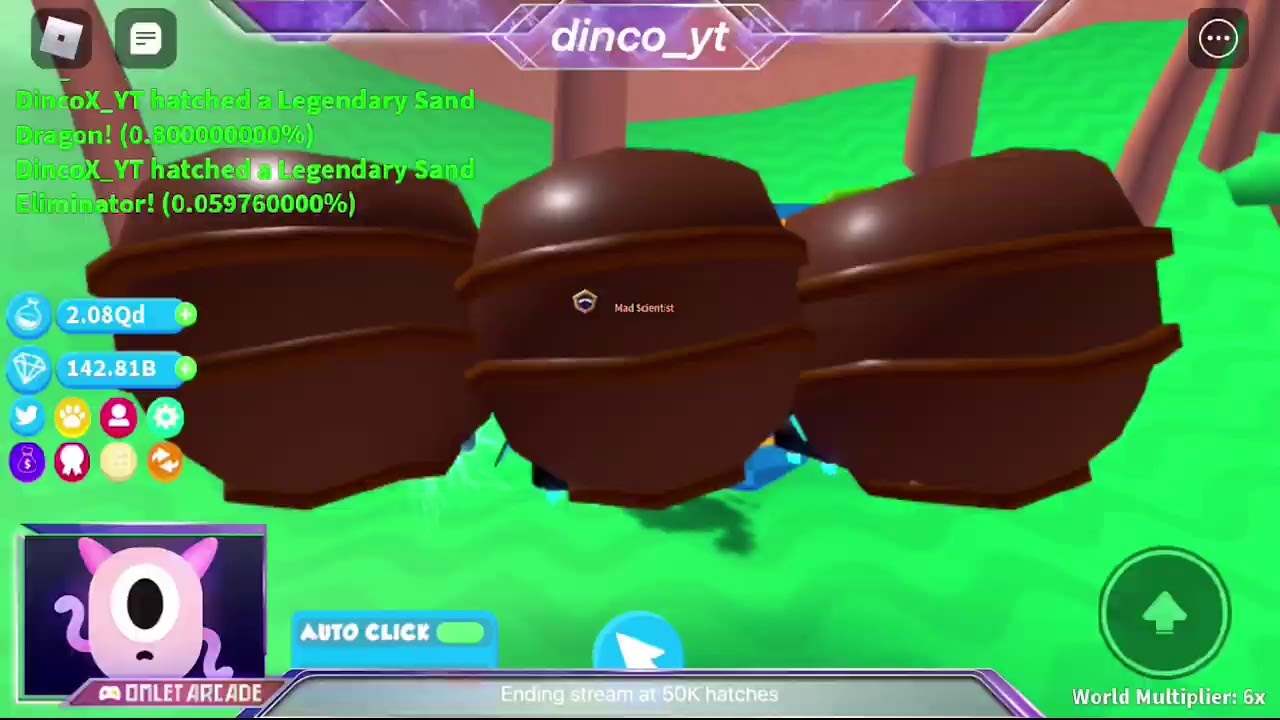 🔴Roblox Science Simulator (Grinding Eggs) Are We Going To Hatch A Secret🔴