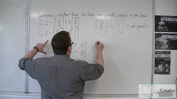 OCR MEI Core 4 4.13c Determining Whether Two Lines are Skew
