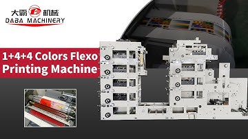 Stack Type 1+4+4 9 Colors Label Flexo Printing Machine