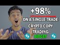 98% Profit on a single trade | Bitget Copy Trading Review | make passive income online