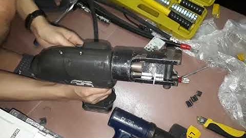 Test máy bấm cos chạy pin và máy cắt cáp