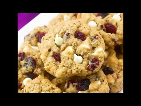 White Chocolate Cranberry Oatmeal Cookies