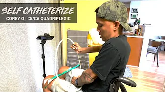 Quadriplegic Empties Bladder | C5/C6 Self-Catheterization