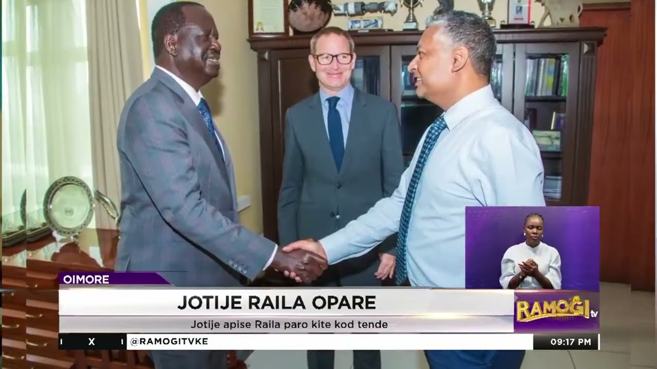 Apise Raila odong' kich, jotije mage koro paro kit jatelo mane en