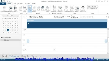 Microsoft Office Outlook Tutorial Using the Calendar 6.4 Employee Group Training