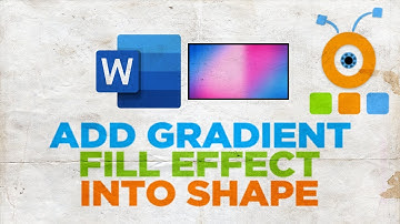 How to Add or Insert Gradient Fill Effect into Shape in Word