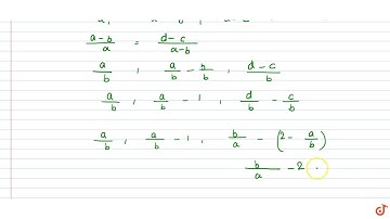If  `a, b, c` are in `A.P and a, b, d` are in `G.P,` prove that  `a, a -b, d -c` are in  `G.P.`