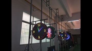 Circle LED display,round shape LED logo sign