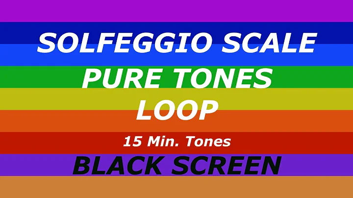 All 9 Solfeggio Frequencies - Scale Loop - 15 Min. Pure Tones - 11 Hours - Black Screen