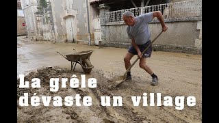 Dordogne : Un orage de grêle dévaste un village, de nombreux dégâts dans les rues et dans les champs