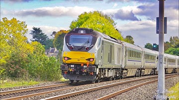 Chiltern Railways 82304(DVT) & 68014 As Tail Gunner Thunder Through Kings Sutton