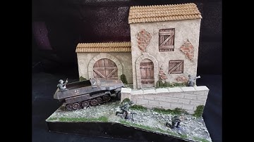 How to make a French farmhouse diorama. 1/35 scratch build modelling
