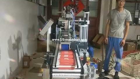 Automatic ham sausage labeling machine label applicator equipment