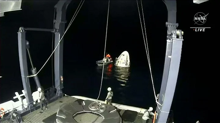 SpaceX returns 4 astronauts to Earth; rare night splashdown