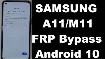 SAMSUNG Galaxy A11,M11 FRP Bypass Android 10 NO Windows PIN/NO APK WITHOUT PC
