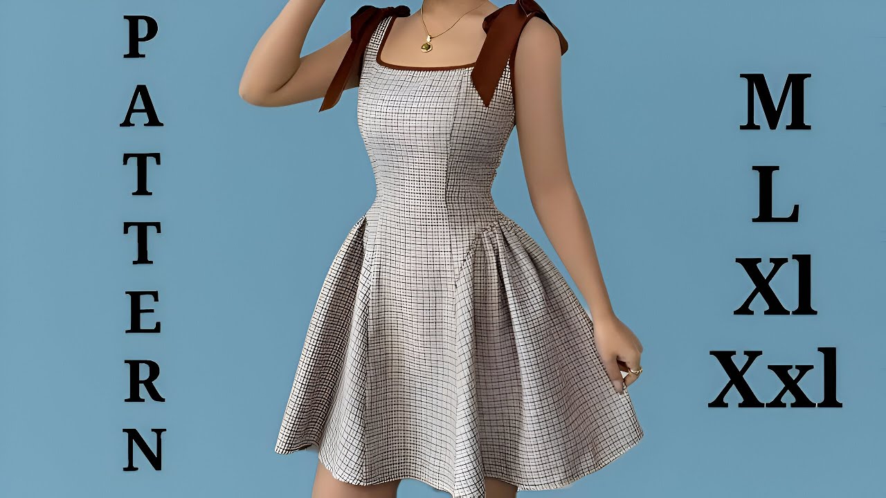 How to Sew a Women's Dress?👗 | Step-by-Step Pattern Making for ...