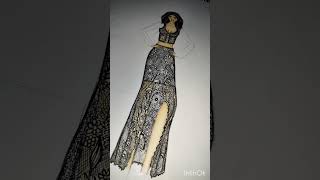 Fur and Net Effect 🥰😍 #fureffect#neteffect#furprint#netprint#illustration#art#sketch#fashionfigure