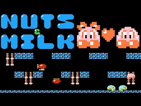 Видео: Nuts & Milk прохождение (B) | Игра (Dendy, Nes, Famicom, 8 bit) Стрим RUS