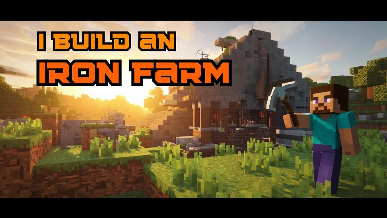 I Build a Iron Farm in Minecraft - YouTube