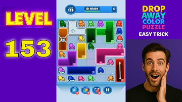 Drop Away Level 153 Impossible Level Solved